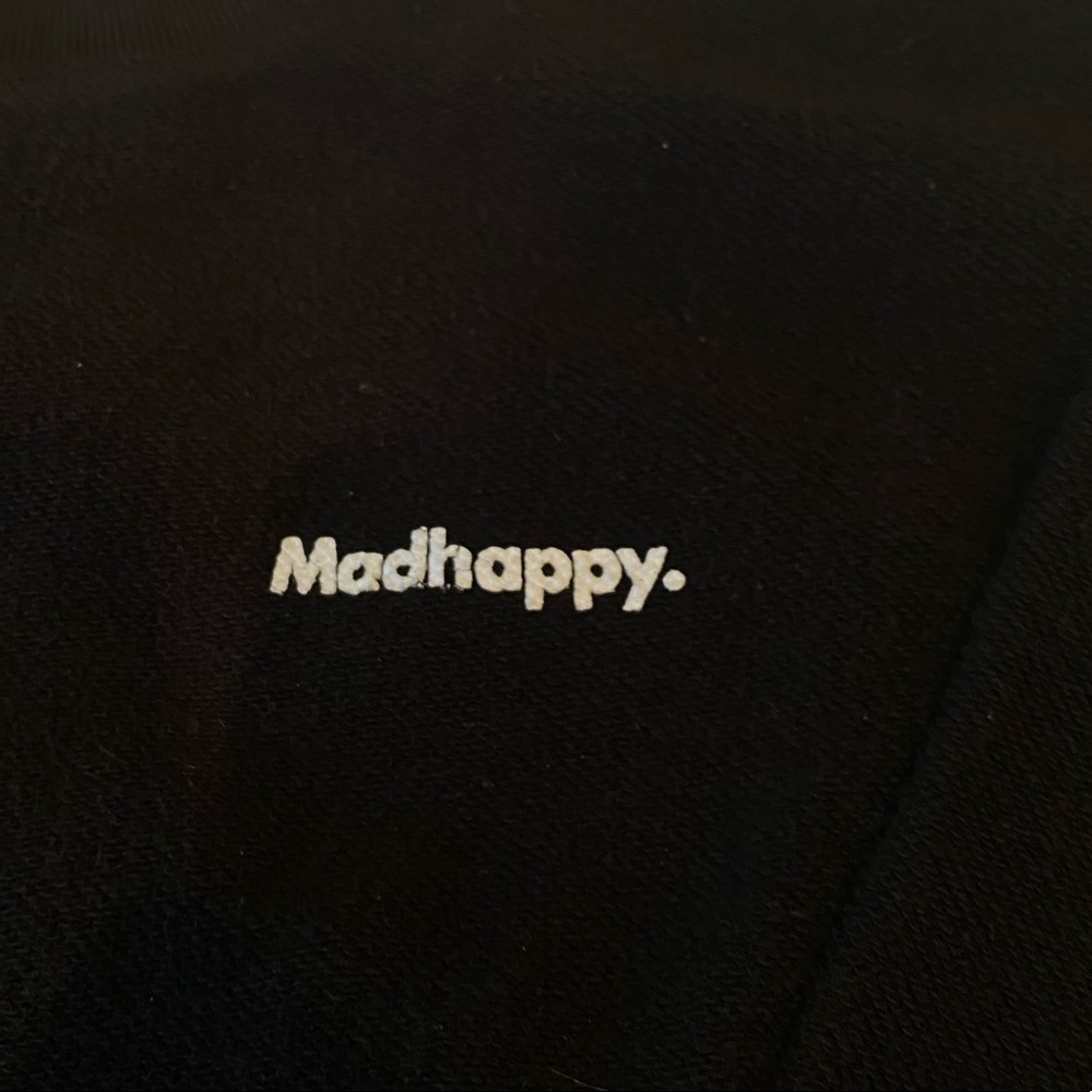 Madhappy Reverse Weave Black Crewneck Small - Picture 3 of 5